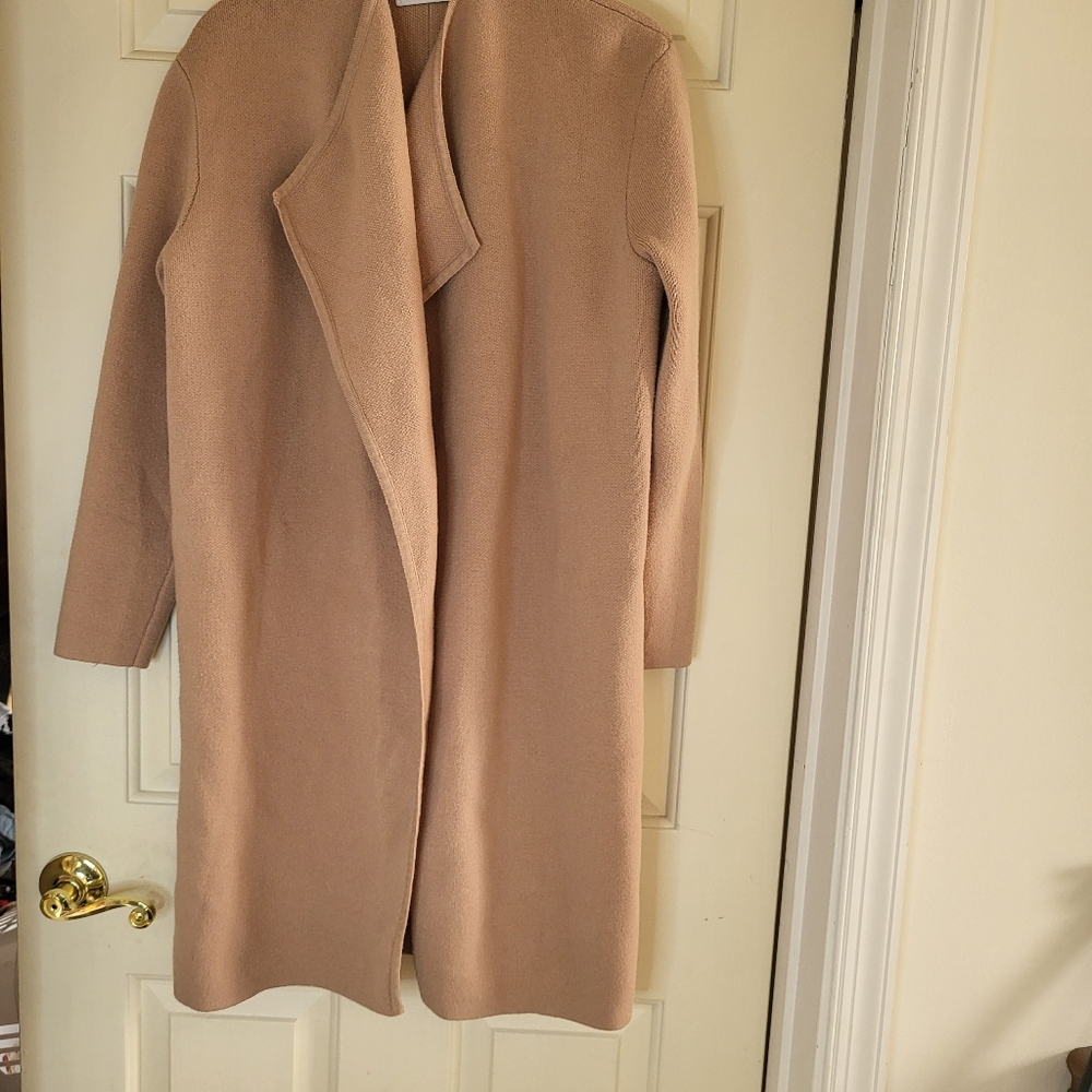 Chicwish Cozy Beige Wool Blend Knit Cardigan M/L